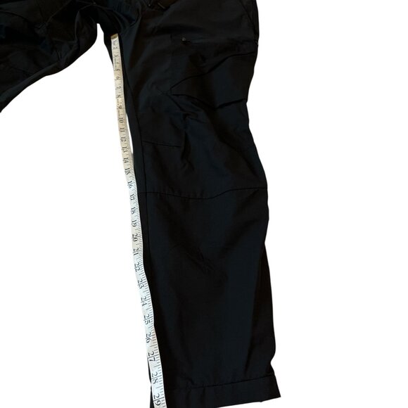 H&M MOVE Hiking Pants Black Size Medium Stretchy Lots of Pockets - Picture 11 of 14
